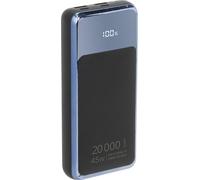 Powerbank 20000mAh 1 port USB C 45W PD/QC Noir Rivacase