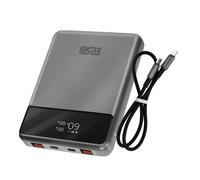 Powerbank 20000mAh 2 USB-C 100W + 2 USB 22.5W 4smarts Enterprise Slim Gris