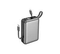 PowerBank 20000mAh 22.5W USB-C Lightning Dragonne Intégrée Gris
