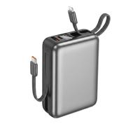 PowerBank 20000mAh 22.5W USB-C / USB-A avec Câble USB-C / Lightning Dragonne Akashi Gris