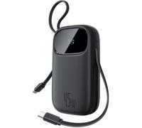 Powerbank 20000Mah 45W Avec 2 Câbles Usb-C Intégrés, Power Bank Pd3,0 Qc4,0 Batteries Externes Charge Rapide, 3C Et 1 A, Chargeur Po