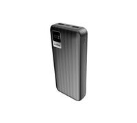 Powerbank 20000mAh USB-C 2 USB-A Ecran Digital Noir