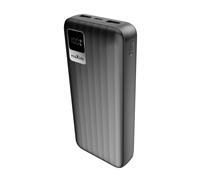 Powerbank 20000mAh USB-C 2 USB-A Ecran Digital Noir