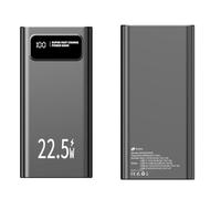 Leotec Powerbank – Batterie externe 30000 mAh 22,5W PD20W USB-C Écran LCD Noir