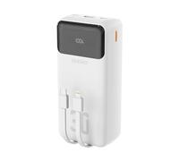 Powerbank 30000mAh USB-A USB-C K15Max PD 22.5W z kablami USB-C iPhone Lightning
