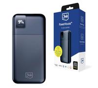 Batterie de Secours 20000 mAh 2x USB et USB-C Voyant LED Noir