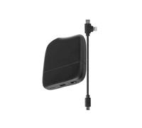 Xoopar - Ice-Powerbank - Batterie Externe 5000 mAh avec Lumière Tactile Intégrée Adaptée à Tous Les Smartphone Iphone,Samsung,Huawei,Xiaomi,LG,Tablette en Plastique Recyclé Certifié GRS - Noir