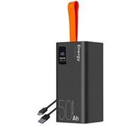 Powerbank 50000mAh EnergyPulse USB-A/USB-C PD 225W avec Affichage Numérique OBAL:ME Noir Noir G