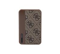 Guess Powerbank GUPB5LP4GEGW 5000mAh 15W 4G Cuir Métal Logo - Marron