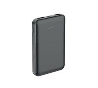 BIGBEN Connected Poly - Banque d'alimentation - 5000 mAh - 3 connecteurs de sortie (USB, USB-C) - noir
