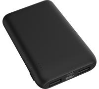 Powerbank 5000mAh 3 ports USB 2 C Noir WOW