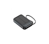 PowerBank 5000mAh avec Indicateur LED / Torche / Câbles Modèle Sirius Noir