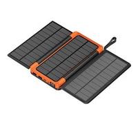 Powerbank Alya Solaire 20000 mAh avec Lampe Micro USB / USB-C / Lightning Avizar Noir Noir G