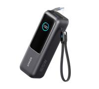 PowerBank Anker (25K, 165 W, câble intégré + câble rétractable) Space Black