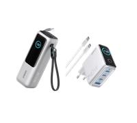 PowerBank Anker (25K, 165 W) + Chargeur Anker (140 W, 4 ports, PD 3.1)