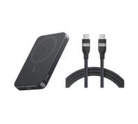 PowerBank Anker MagGo (10K, Slim) + Câble Anker USB-C vers USB-C (240 W)