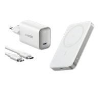 PowerBank Anker MagGo (10K, Slim) + Chargeur Anker Nano (100 W) avec câble USB-C
