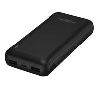 Powerbank (batterie supplémentaire) Ansmann PB212 20000 mAh Smart IC LiPo Micro USB, USB-C®, USB noir affichage du statut