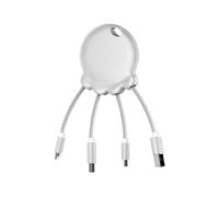 Powerbank avec câble multiple Xoopar Octopus Booster 1000 mAh - blanc - 52x110x16 mm