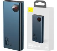 Powerbank Baseus Adaman Metal 20000Mah, Pd, Qc 3.0, 65W, 2Xusb + Usb-C + Micro Usb, (Niebieski)