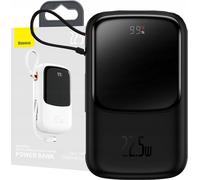 Powerbank Baseus Qpow Pro Z Kablem Usb-C, Usb-C, Usb, 10000Mah, 22.5W (Czarny)