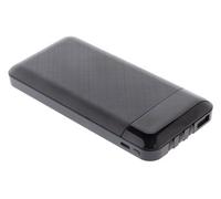Powerbank compact/Batterie nomade - USB-A/C 10 000 mAh - Smartphone/Tablette - Noir - Zenitech