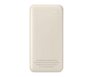 Powerbank compatible avec Samsung et tous les appareils avec USB-C 10000mAh Duo, Beige, Type-C, Pour Smartphones et Tablettes