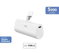 Powerbank 5000mAh Power Delivery Connecteur intégré Blanc Force Power Lite