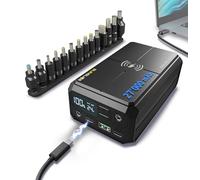 Powerbank Gravity 27 Pro 27 000 mAh 100W + Set d’adaptateurs universels - Batterie Externe USB-C PD pour Ordinateurs Portables Dell, HP, Lenovo, ASUS, Acer, Toshiba, mobilité Pro et Voyage