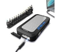 Powerbank Gravity Extreme Pro 20 000 mAh 65W + Set d’adaptateurs universels - Batterie Externe USB-C PD Portable pour Ordinateurs Portables Dell, HP, Lenovo, ASUS et Plus