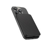 Accezz Powerbank Kevlar 5 000 mAh - Convient pour MagSafe et Qi - Noir