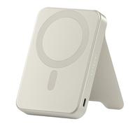 PowerBank Magnétique 10000mAh Compatible Qi2 15W Modèle OntheGo avec Support Beige