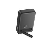 Powerbank MagSafe 10000mAh Ports USB-C 20W avec Béquille Support Noir