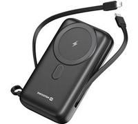 Powerbank MagSafe 20000mAh avec Câble USB-C / Lightning intégrés Qi 20W Compact Swissten Noir Noir G