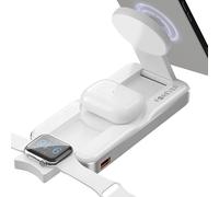 Forever Batterie Externe Magnetique 10000mAh Blanc - 3en1 Batterie Externe Induction avec USB-C -Charge sans fil 15W et Charge Rapide USB-C 20W - Power bank sans Fil pour iPhone et Appareil Compatible
