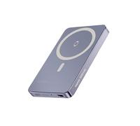 PowerBank MagSafe Slim Qi2 15W 5000mAh avec Charge USB-C PD 20W Gris