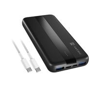POWERBANK NATEC TREVI SLIM QV2 10000MAH 2XUSB-A 18W + 1XUSB-C 20W + CABLE USB-C