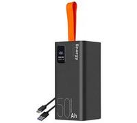 OBAL:ME Powerbank EnergyPulse 50000 mAh USB-A/USB-C PD 22,5W Affichage numérique Noir