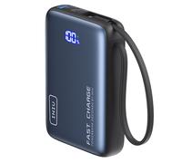 Powerbank Pockets 20000mAh 65W avec 2 ports USB-A/USB-C Ultra Rapide Iniu Noir Noir G