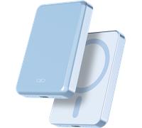 Powerbank sans fil MagSafe 5000mAh 1 port USB C 15W Qi Métal Bleu + Garantie à vie Force Power