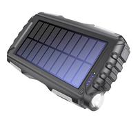 Denver PSO-20010 MK2 Batterie externe solaire 20000 mAh anthracite Lampe de poche, Affichage du stat