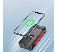 Powerbank Solaire | Chargeur de Téléphone Portable avec Lampe Torche,Batterie Externe Pliable avec Alarme SOS et Boussole Intégrée pour Femmes, Hommes et Adolescents