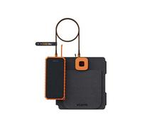 Powerbank SolarBooster 20000mAh 2x USB et 2x USB-C 35W avec Panneau Solaire 28W Noir / Orange