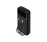 Powerbank VA2221 20000mAh USB QC et USB-C PD 22.5W avec 3 câble Noir