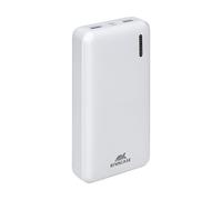 Powerbank VA2572 20000mAh 2 USB-A/USB-C QC 3.0/PD 20W avec 5 Indicateurs LED Blanc