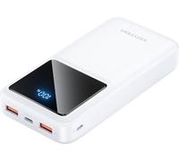 Powerbank, Vention, Fhlw0, 20000Mah, Micro-Usb, Usb-C, 2Xusb-A, 22.5W (Blanc)