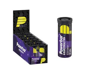 Powerbar - 5 Electrolytes - Black Currant - 12x10Tabs - Comprimés effervescents avec 5 électrolytes - 10 pièces (paquet de 12)