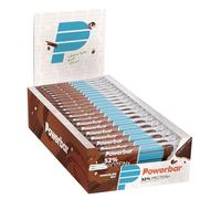 Powerbar Plus 52% Protein Bars Box Chocolate Nuts 50g 20 Units Bleu Blue