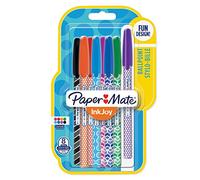 PAPER MATE InkJoy 100ST Wrap stylos bille | pointe moyenne (1,0 mm) | couleurs assorties | Lot de 8