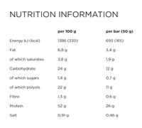 Powerbar Boîte De Barres Protéinées Plus 52% Biscuits&crème 50g 20 Unités